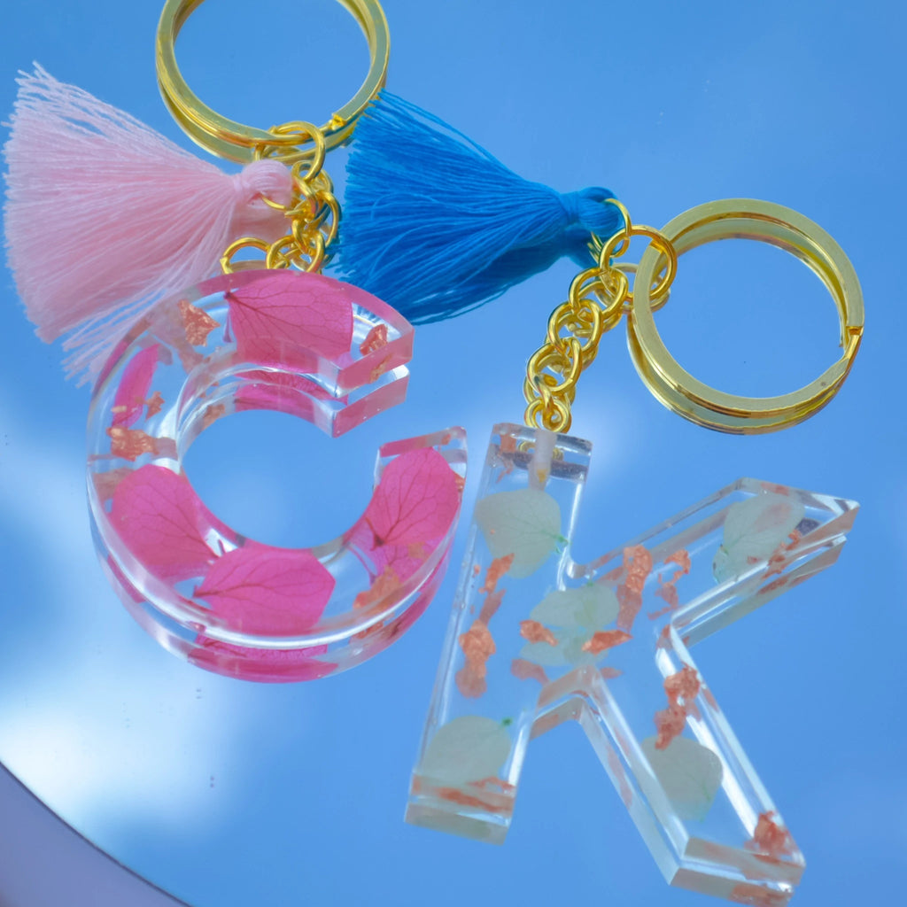 Initial / Number Resin Keychain