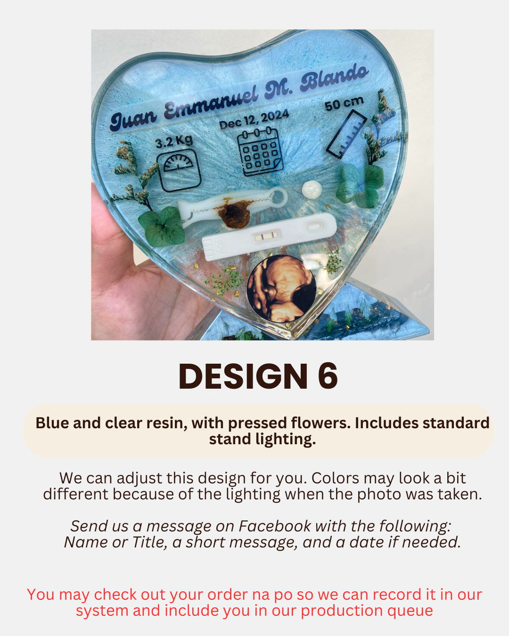 Pregnancy Keepsake Resin V.2